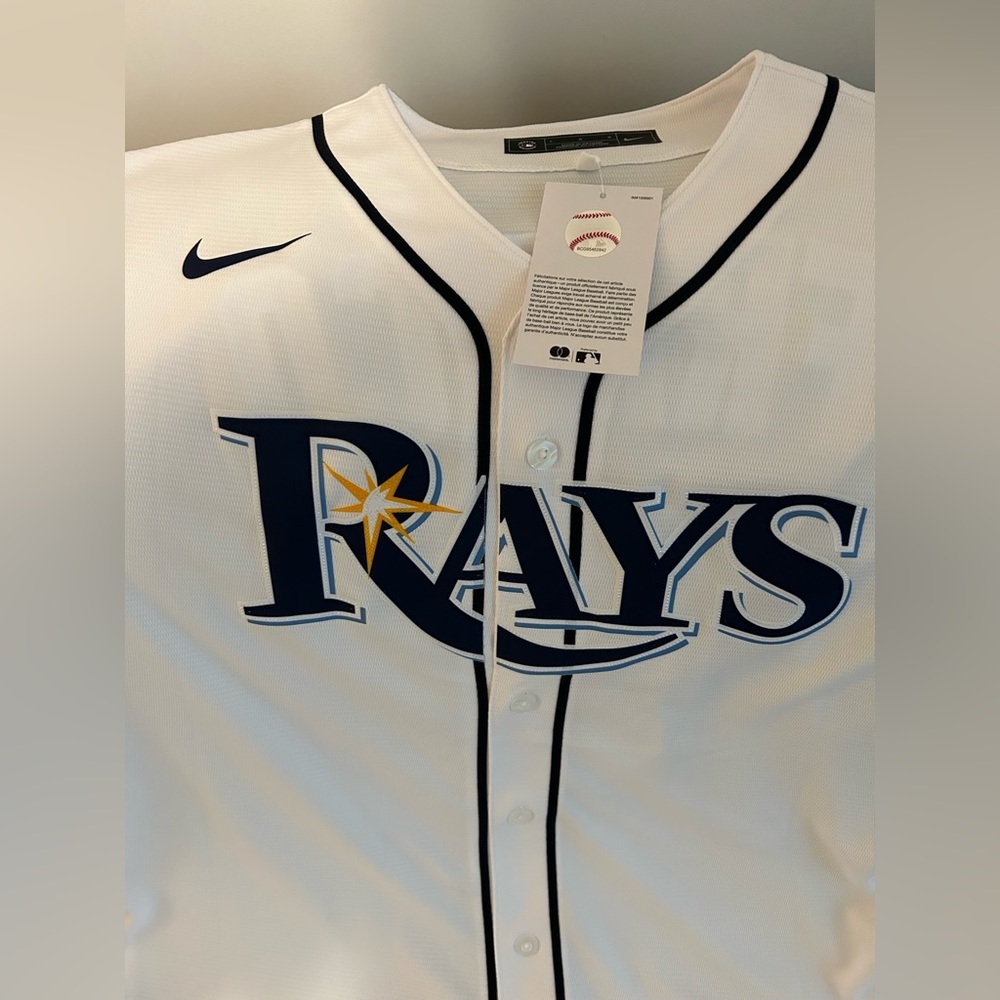 Nike Tampa Bay Rays Wander Franco Jersey Baseball Men’s Size: L - Picture 3 of 6